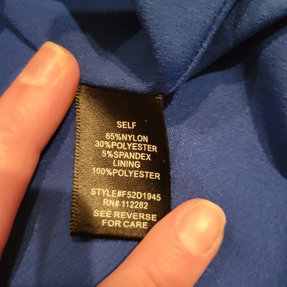 Adelyn Rae Blue Offshore A-Line Dress Size XS - Picture 3 of 9